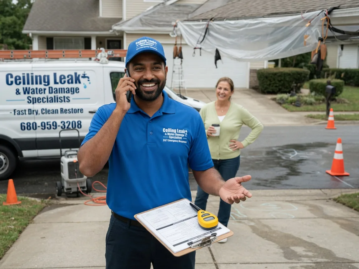 Ceiling Leak Cleanup Ahmeek, MI FAQs
